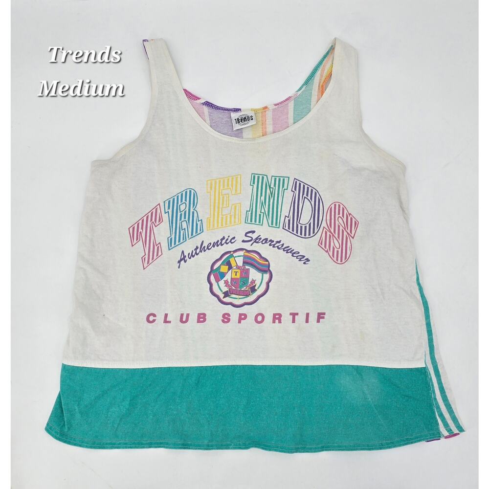 Vintage 80s/90s TRENDS Club Sportif Tank Top